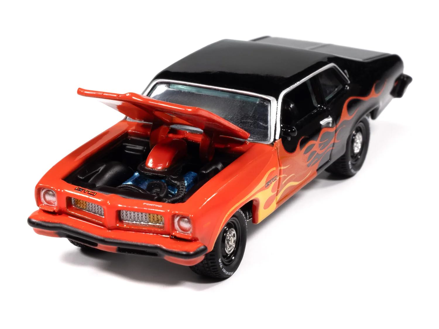 Amazon.com: PRESALE - 1974 PONTIAC GTO (BLACK W/ RED FLAMES